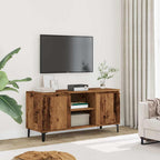 Petit Meuble TV 3 Tiroirs Effet Sonoma Gris - 102 cm-Mon Meuble TV-2