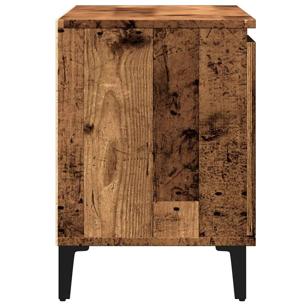 Petit Meuble TV 3 Tiroirs Effet Sonoma Gris - 102 cm-Mon Meuble TV-5