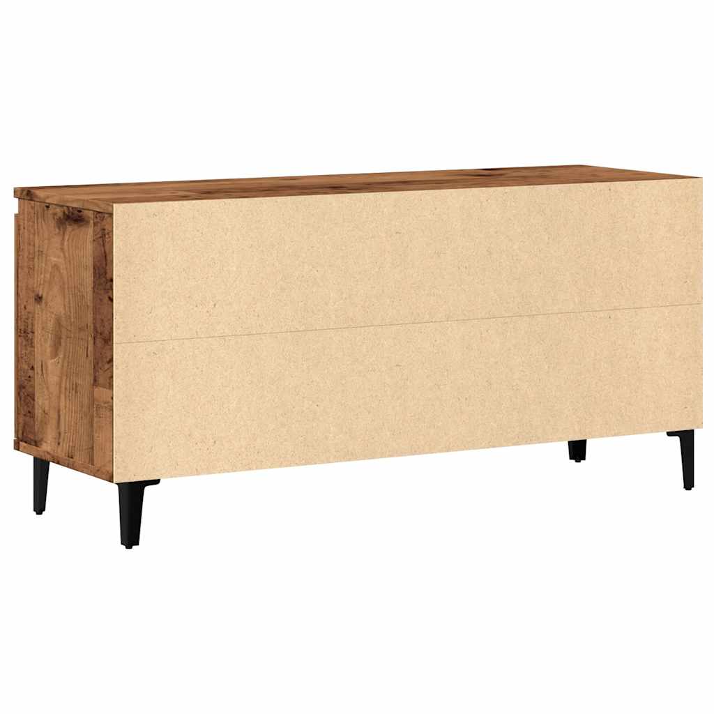 Petit Meuble TV 3 Tiroirs Effet Sonoma Gris - 102 cm-Mon Meuble TV-6