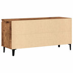 Petit Meuble TV 3 Tiroirs Effet Sonoma Gris - 102 cm-Mon Meuble TV-6