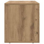 Petit Meuble TV Aspect Chêne Artisanal - 80 cm-Mon Meuble TV-Chêne artisanal-6