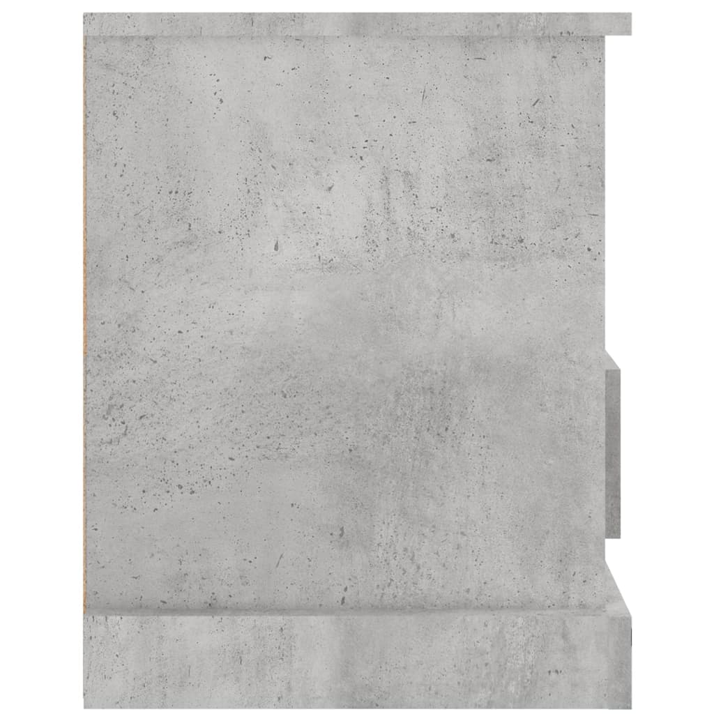 Petit Meuble TV Bas Effet Béton - 93 cm-Mon Meuble TV-Noir-1-7
