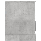 Petit Meuble TV Bas Effet Béton - 93 cm-Mon Meuble TV-Noir-1-7