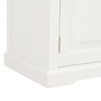 Petit Meuble TV Blanc en Bois de Paulownia - 90 cm-Mon Meuble TV-Blanc et marron-1-7