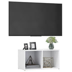 Petit Meuble TV Blanc Laqué - 72 cm-Mon Meuble TV-3
