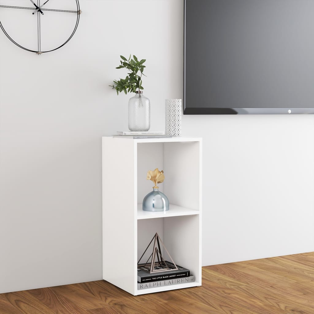 Petit Meuble TV Blanc Laqué - 72 cm-Mon Meuble TV-4