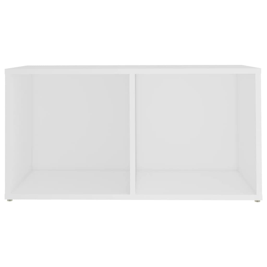 Petit Meuble TV Blanc Laqué - 72 cm-Mon Meuble TV-5