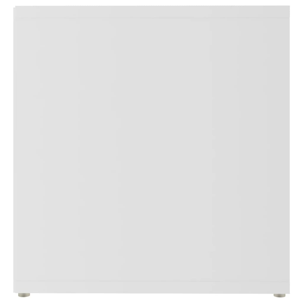 Petit Meuble TV Blanc Laqué - 72 cm-Mon Meuble TV-6