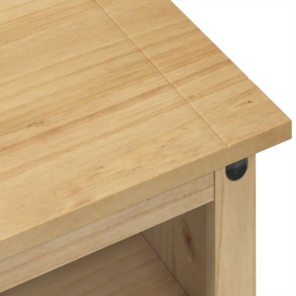 Petit Meuble TV Bois Clair en Pin Massif - 100 cm-Mon Meuble TV-7