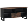 Petit Meuble TV Bois Foncé Effet Noyer - 105 cm-Mon Meuble TV-Noyer-1