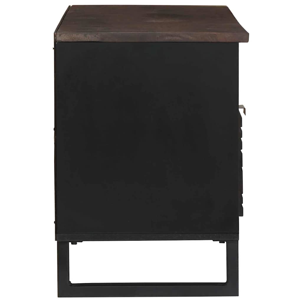 Petit Meuble TV Bois Foncé Effet Noyer - 105 cm-Mon Meuble TV-Noyer-4