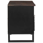 Petit Meuble TV Bois Foncé Effet Noyer - 105 cm-Mon Meuble TV-Noyer-4