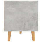Petit Meuble TV Bois Gris Effet Béton - 90 cm-Mon Meuble TV-noir brillant-1-6