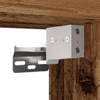 Petit Meuble TV Chambre LED Effet Vieux Bois - 30 cm-Mon Meuble TV-1-12