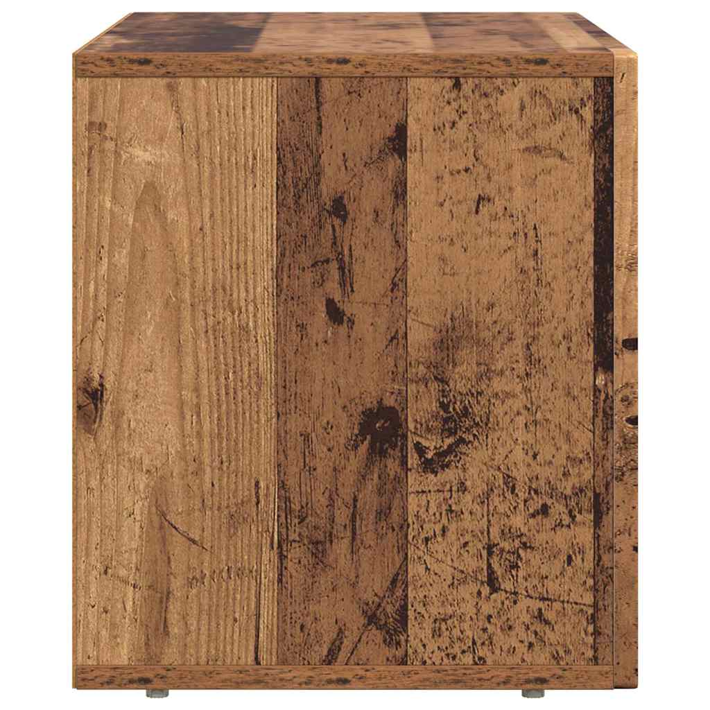 Petit Meuble TV en Bois Ancien - 60 cm-Mon Meuble TV-Chêne fumé-6