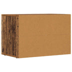 Petit Meuble TV en Bois Ancien - 60 cm-Mon Meuble TV-Chêne fumé-7