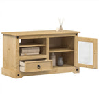 Petit Meuble TV en Bois de Pin Massif - 100 cm-Mon Meuble TV-3