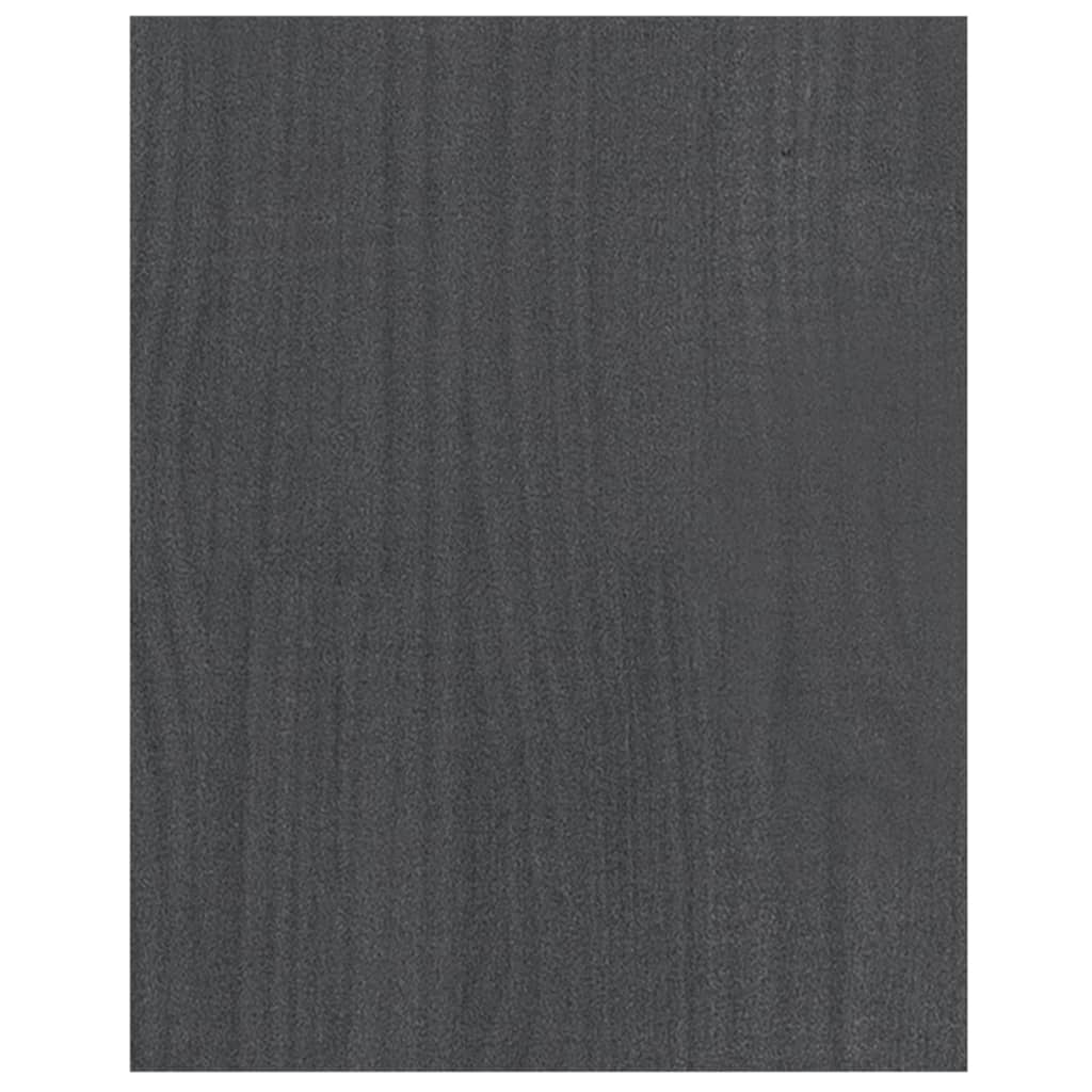 Petit Meuble TV en Bois Massif Gris - 70 cm-Mon Meuble TV-Gris-6