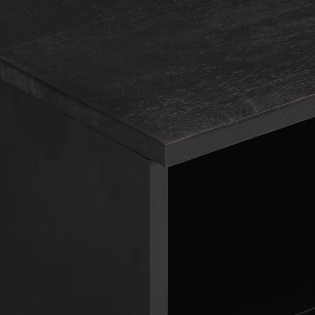Petit Meuble TV en Manguier Massif Noir - 70 cm-Mon Meuble TV-marron miel-1-7