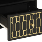 Petit Meuble TV en Manguier Massif Noir - 70 cm-Mon Meuble TV-marron miel-1-8