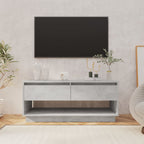 Petit Meuble TV Gris Effet Sonoma - 102 cm-Mon Meuble TV-Gris béton-11