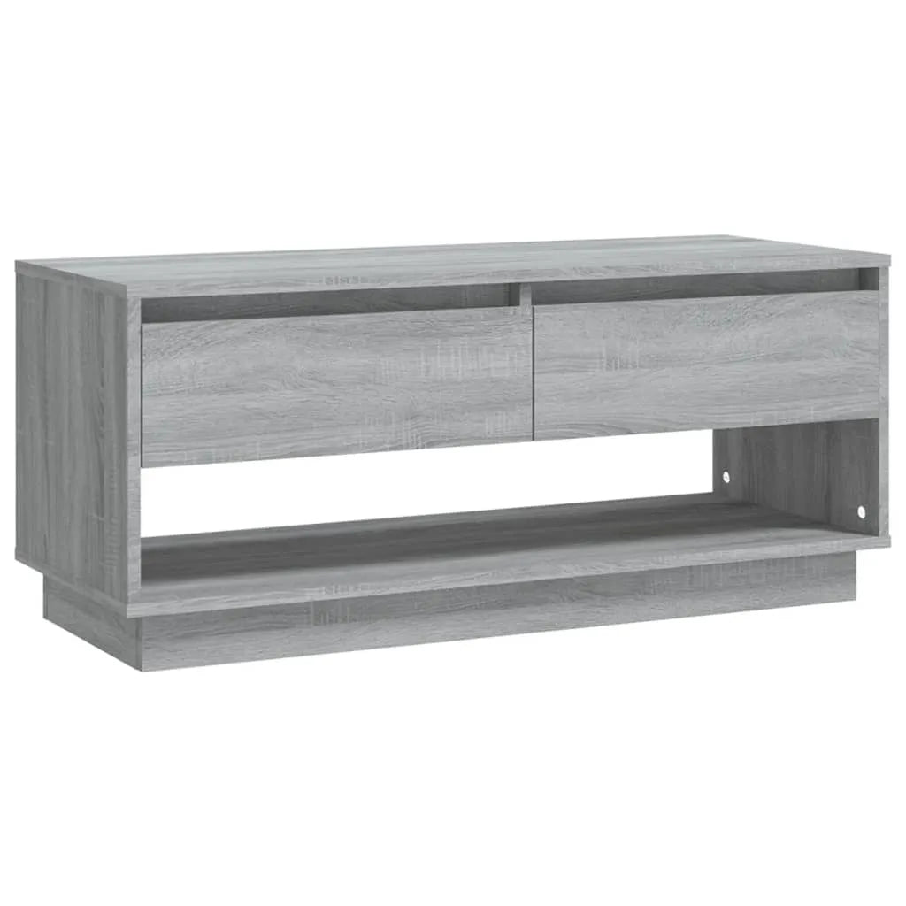 Petit Meuble TV Gris Effet Sonoma - 102 cm-Mon Meuble TV-Sonoma gris-2
