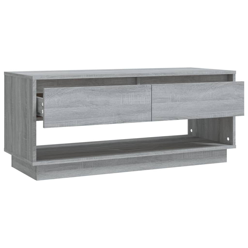 Petit Meuble TV Gris Effet Sonoma - 102 cm-Mon Meuble TV-Sonoma gris-8