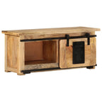 Petit Meuble TV Industriel en Manguier Massif - 90 cm-Mon Meuble TV-11