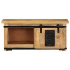 Petit Meuble TV Industriel en Manguier Massif - 90 cm-Mon Meuble TV-2