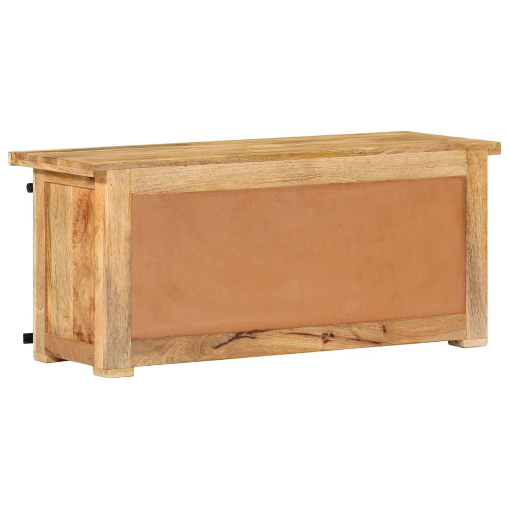 Petit Meuble TV Industriel en Manguier Massif - 90 cm-Mon Meuble TV-3