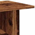 Petit Meuble TV sur Roulettes Effet Vieux Bois - 80 cm-Mon Meuble TV-Vieux bois-7