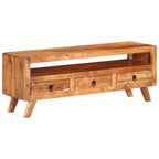 Petit Meuble TV Vintage en Acacia Massif - 110 cm-Mon Meuble TV-Bois d'acacia massif-1-1