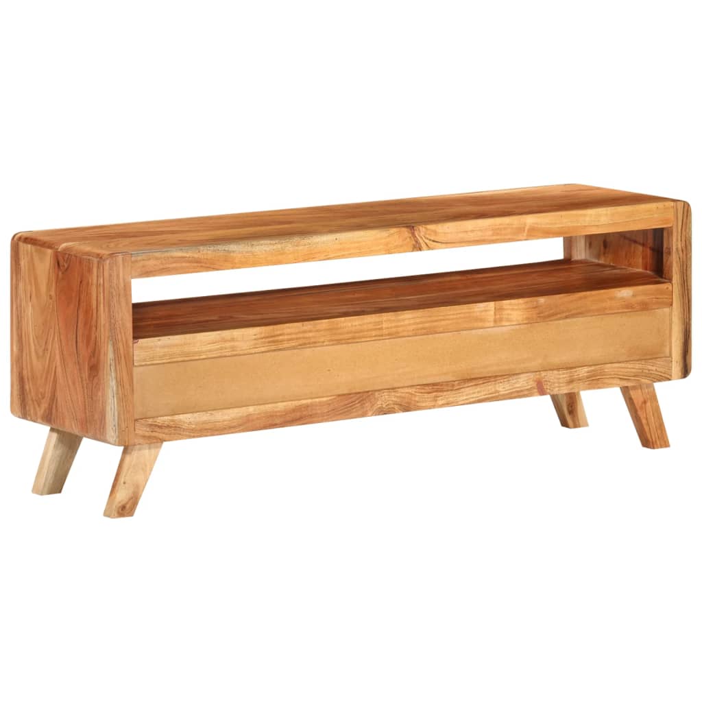Petit Meuble TV Vintage en Acacia Massif - 110 cm-Mon Meuble TV-bois de récupération massif-1-4