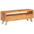 Petit Meuble TV Vintage en Acacia Massif - 110 cm-Mon Meuble TV-bois de récupération massif-1-4