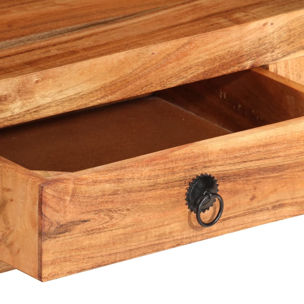 Petit Meuble TV Vintage en Acacia Massif - 110 cm-Mon Meuble TV-bois de récupération massif-1-6