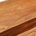 Petit Meuble TV Vintage en Acacia Massif - 110 cm-Mon Meuble TV-bois de récupération massif-1-7