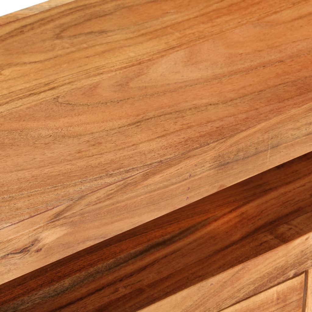Petit Meuble TV Vintage en Acacia Massif - 110 cm-Mon Meuble TV-bois de récupération massif-1-7