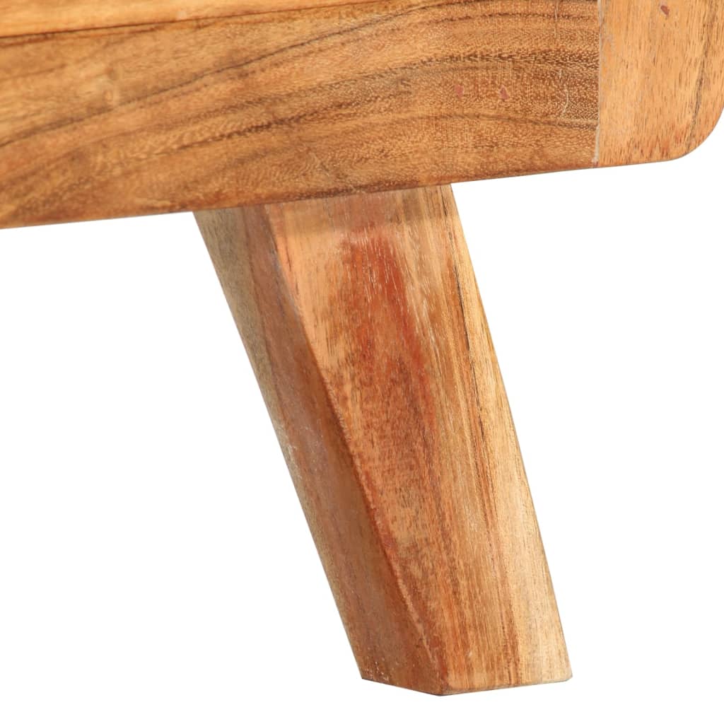 Petit Meuble TV Vintage en Acacia Massif - 110 cm-Mon Meuble TV-bois de récupération massif-1-8
